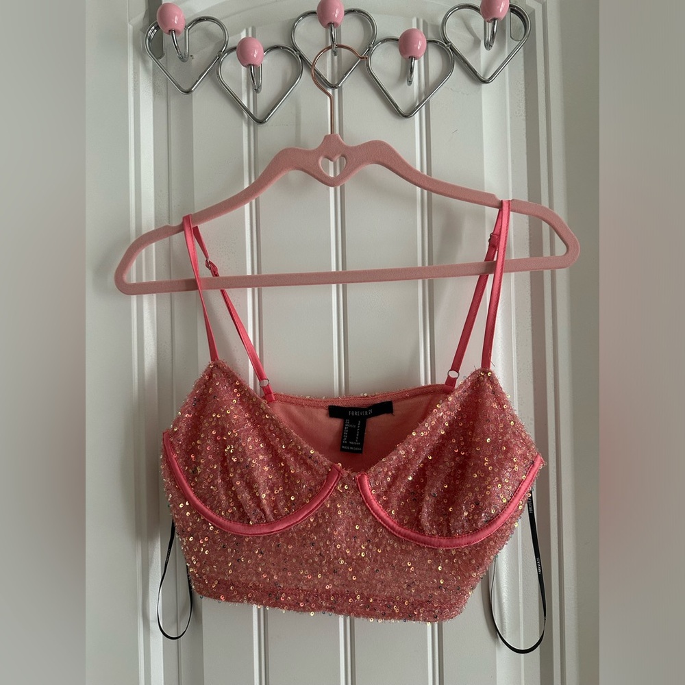 Knit top/cami/sp pink icing